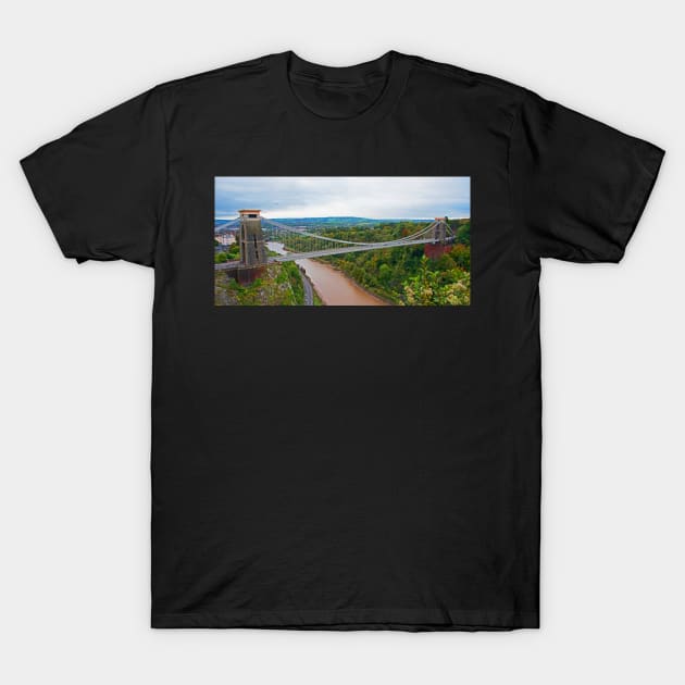 Clifton Suspension Bridge T-Shirt by Graz-Photos